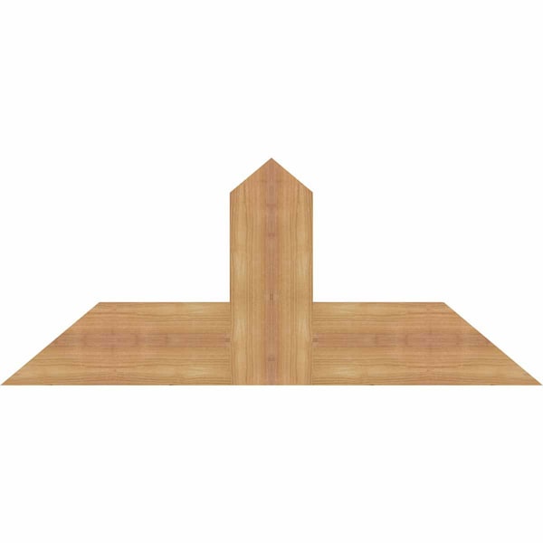 Ekena Millwork Portland Timber Gable Bracket, Western Red Cedar, 36"W x 15"H x 1 1/2"D x 5 1/2"F, 10/12 Pitch GBW036X15X0206POR00SWR - main
